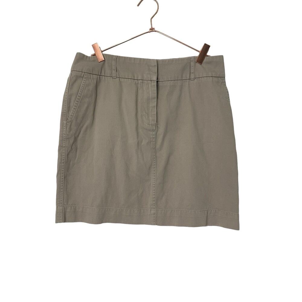 Vineyard Vines Womens Size 6 (31 Waist) Khaki Skirt Whale Logo 100% Cotton GUC